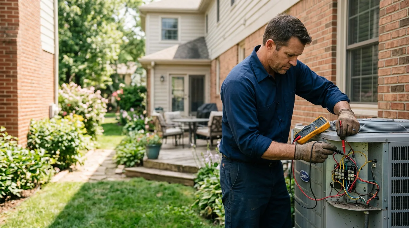 HVAC technician working near Staples, MN